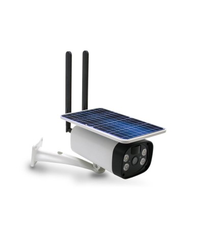 Caméra solaire Wifi UHD 2K waterproof Infrarouge accès à distance via iPhone Android 128 Go inclus