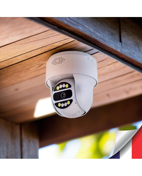 Camera exterieur 4G WiFi pilotable UHD 4K detection de mouvement et de presence humaine 128Go