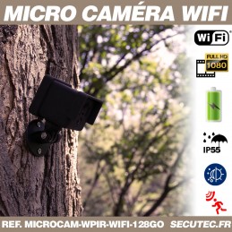 Caméra Surveillance WiFi Extérieure/Intérieure 1080P - Mini Caméra Espion, Détection Mouvement, Vision Nuit