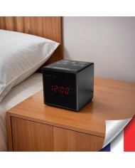 Horloge Caméra Espion WiFi Ultra HD 2K | Radio-Réveil Espion Bluetooth avec Vision Nocturne et 128 Go