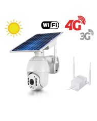 Kit caméra pilotable solaire Wifi HD 1080P waterproof Infrarouge 64 Go inclus avec routeur GSM 3G 4G WiFi