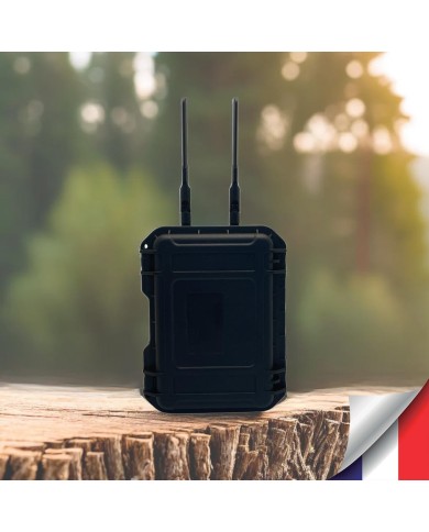 Routeur 3G 4G WiFi autonome Pélicase étanche batterie lithium rechargeable 57.6 A