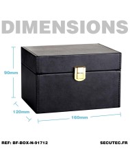 Boîte noire faraday blindée blocage de signal 7x17x12cm