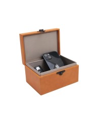 Boîte faraday blindée beige blocage de signal 7x17x12cm