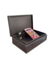 Boîte faraday blindée gris clair blocage de signal 21x13x7cm