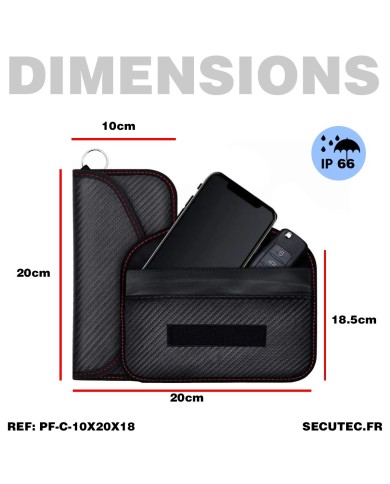 Pochette faraday carte bancaire clé voiture