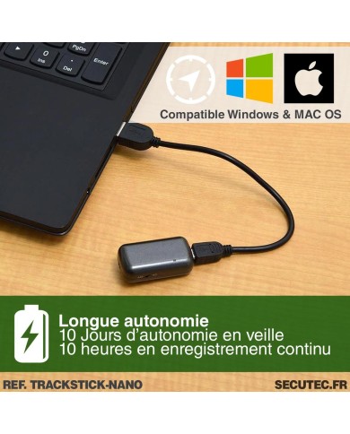 Mini GPS Data Logger longue autonomie - Compact, précis, léger