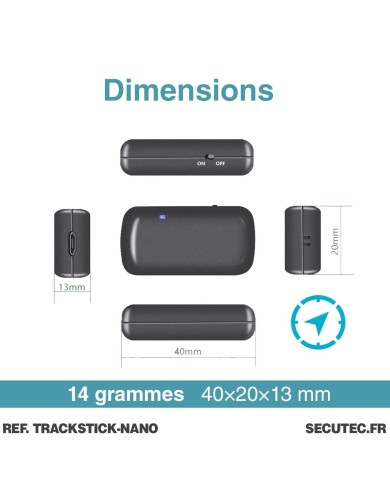 Mini GPS Data Logger longue autonomie - Compact, précis, léger