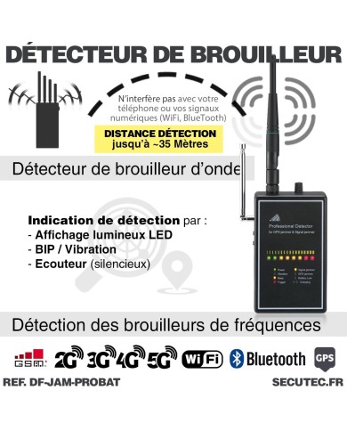 Détecteur portable de brouilleur d'onde Professionnel +