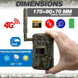 Folgtek 4G Cellular Caméra de Chasse 32MP 1296P avec Carte SIM et Carte SD  de 32Go Vision Nocturne 0,1s Temps de Déclenchement pour Observation de la  Faune : : High-Tech