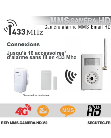 Caméra MMS Email HD 5Mpx avec capteur PIR et alarme