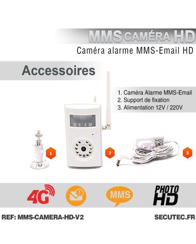 Caméra MMS Email HD 5Mpx avec capteur PIR et alarme
