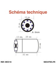Kit caméra d'inspection étanche câble de 25 mètres avec enregistrement sur écran LCD 7 pouces autonome mémoire 128 Go