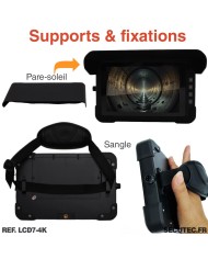 Kit caméra d'inspection étanche câble de 25 mètres avec enregistrement sur écran LCD 7 pouces autonome mémoire 128 Go
