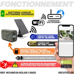 Caméra intérieure connectée - détecteur de mouvement, vision de nuit et  haut parleur (Sens-E) Wi-Fi - Voltman