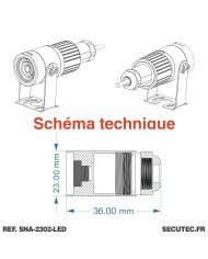 Mini caméra d’inspection waterproof | AHD 1080P | Grand angle 140° | LED intégrées | Étanche IP68 | Câble 1m à 100m