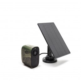 Smart caméra solaire 4G camouflage UHD 2K vision nocturne invisible 128Go très longue autonomie detection mouvement et humaine