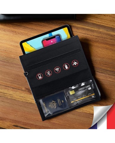 Pochette Faraday Anti-Ondes pour Tablette et Smartphone clé de voiture Protection RFID et Signal