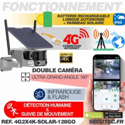 Achetez en gros 4g Caméra Solaire 10x Zoom Double Lentille En Plein Air  Cctv Caméra De Sécurité Motion Alerte Deux Voies Audio Spot Light Avec  Panneau Solaire Chine et Caméra 4g à