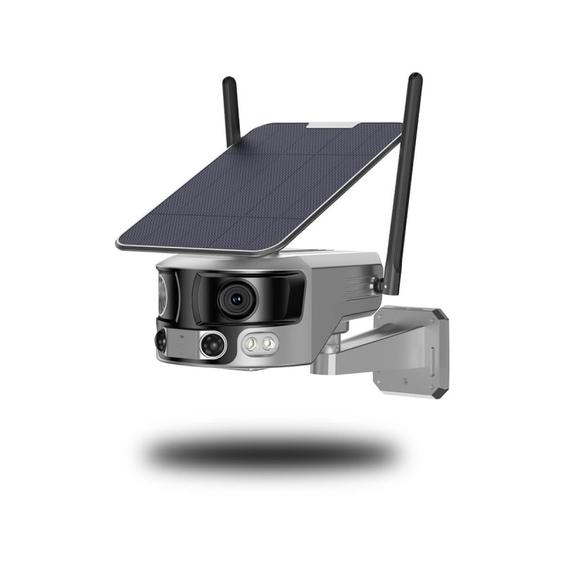 Caméra Surveillance WiFi Extérieure Solaire sans Fil avec Pan Tilt et  Batterie Rechargeable :  , camera de chasse