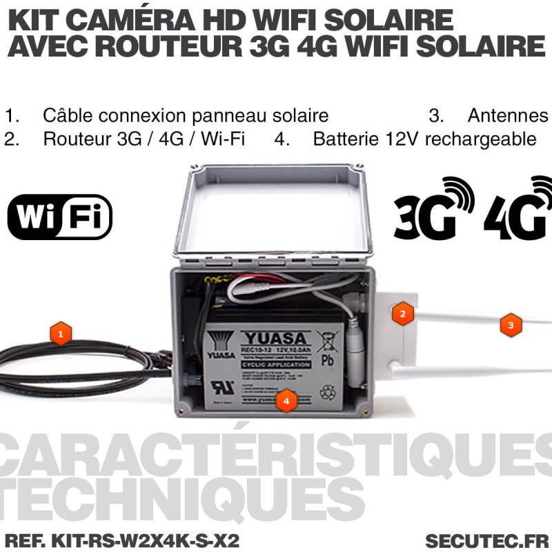 Kit vidéosurveillance 4G autonome solaire avec deux cameras solaire — free download