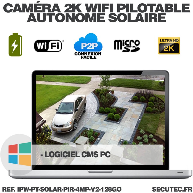 1080Pcaméra De Sécurité Solaire, Outdoor Ip Camera, Wireless Wifi