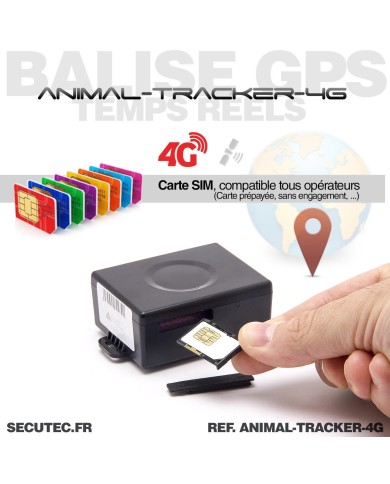 Balise GPS animaux avec pochette cuir – Étanche et autonome