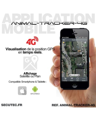 Balise GPS animaux avec pochette cuir – Étanche et autonome