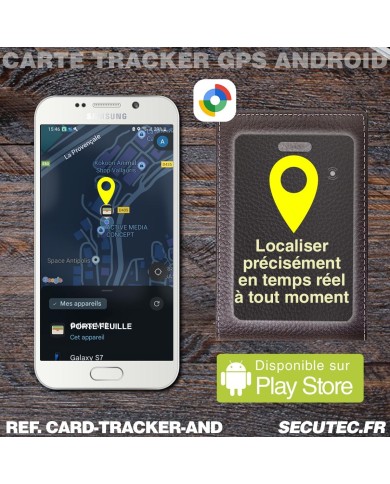 Carte de Suivi Ultra-Mince Compatible Android Localiser – Recharge Induction & Étanchéité IP68