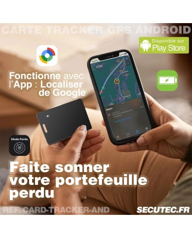 Carte de Suivi Ultra-Mince Compatible Android Localiser – Recharge Induction & Étanchéité IP68