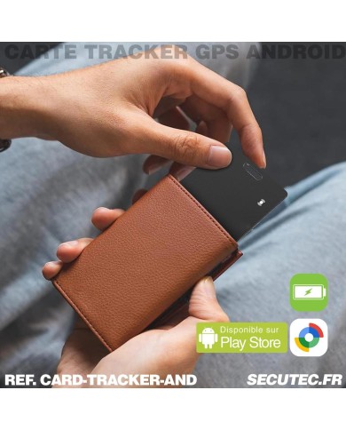 Carte de Suivi Ultra-Mince Compatible Android Localiser – Recharge Induction & Étanchéité IP68