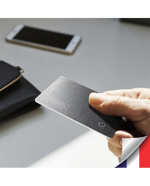 Carte de Suivi Ultra-Mince Compatible Apple Localiser – Recharge Induction & Étanchéité IP68