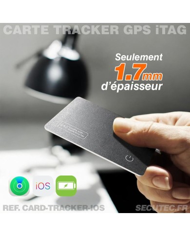 Carte de Suivi Ultra-Mince Compatible Apple Localiser – Recharge Induction & Étanchéité IP68