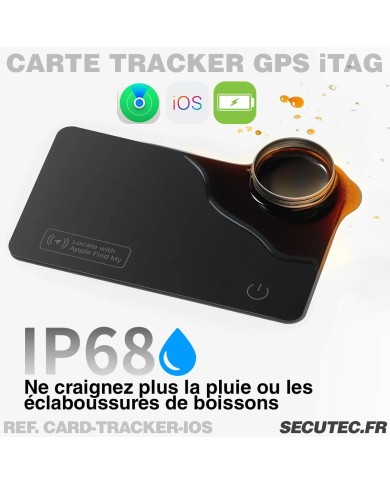 Carte de Suivi Ultra-Mince Compatible Apple Localiser – Recharge Induction & Étanchéité IP68