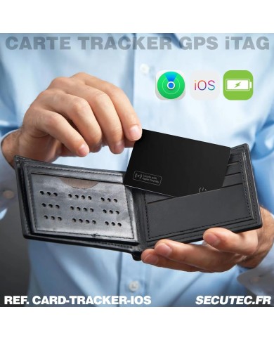 Carte de Suivi Ultra-Mince Compatible Apple Localiser – Recharge Induction & Étanchéité IP68