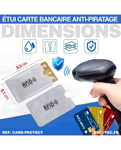 Porte-Carte Anti RFID NFC – Protection Carte Bancaire Certifiée TÜV | Ultra-Fin et Sécurisé