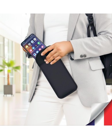 Pochette Faraday anti-ondes smartphone | Anti-vol magnétique école