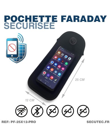Pochette Faraday anti-ondes smartphone | Anti-vol magnétique école