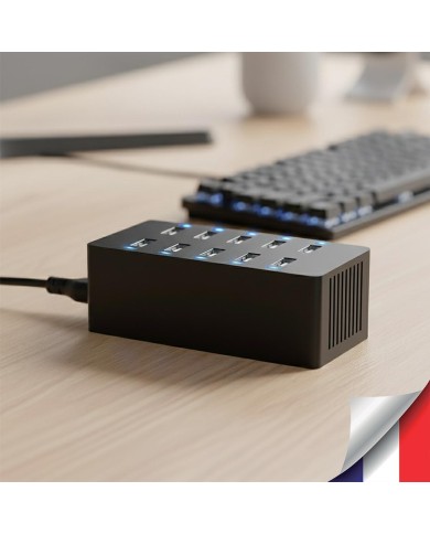 Hub multiprise USB caméra WiFi cachée  Détection mouvement & écoute à distance