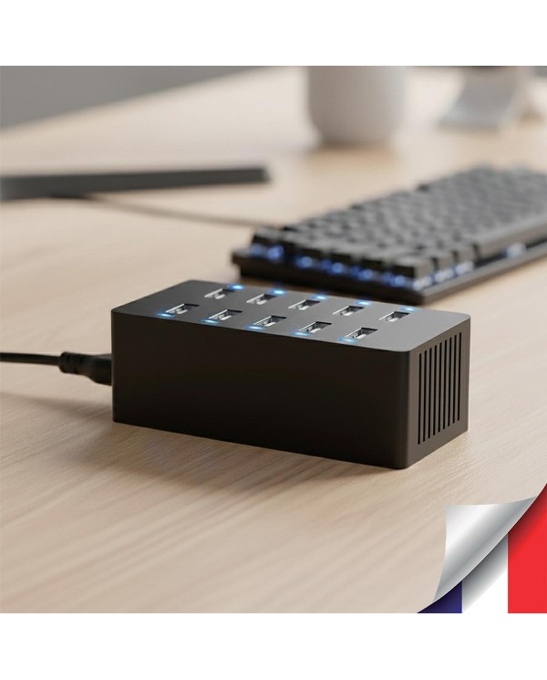 Hub multiprise USB caméra WiFi cachée  Détection mouvement & écoute à distance