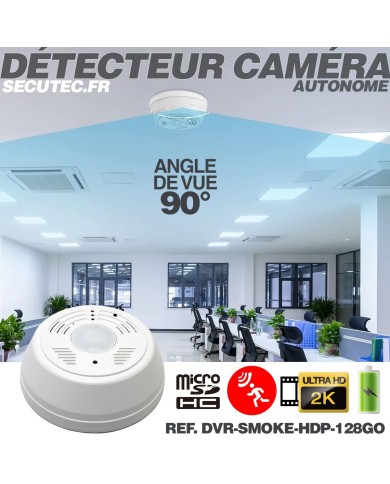 Caméra Ultra HD dans détecteur de fumée factice – Espion discret