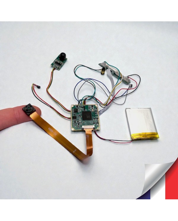 Module Caméra cachée UHD 2K DIY Détection de mouvement longue autonomie mémoire 128Go
