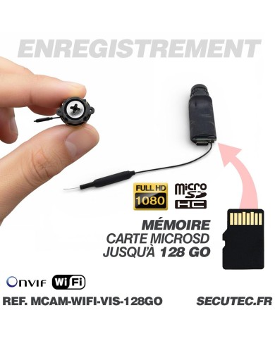 Micro caméra WiFi Full HD 1080P USB-C avec audio bidirectionnel