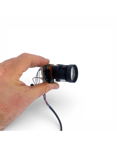 Mini caméra vidéosurveillance WIFI UHD 5Mpx Zoom 10X détection humaine AI accès à distance via iPhone Android et PC avec microSD