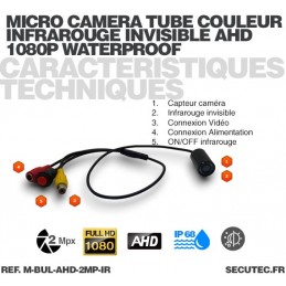 Ahd 2MP caméra analogique haute définition 1080p infrarouge de