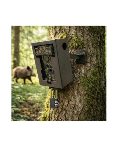 Caméra de Surveillance - Trail Cam - 32 MP, Vidéo 3K UHD, Wi-Fi, Vision Nocturne Infra-Rouge - IP68 Outdoor - box antivandal
