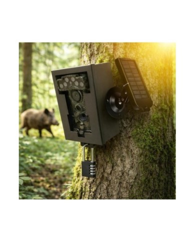Caméra de Surveillance - Trail Cam - 32 MP, Vidéo 3K UHD, Wi-Fi, Vision Nocturne Infra-Rouge - IP68 Outdoor - box antivandal - s