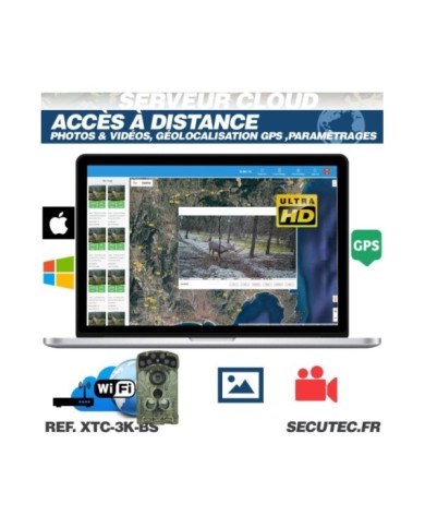Caméra de Surveillance - Trail Cam - 32 MP, Vidéo 3K UHD, Wi-Fi, Vision Nocturne Infra-Rouge - IP68 Outdoor - box antivandal - s