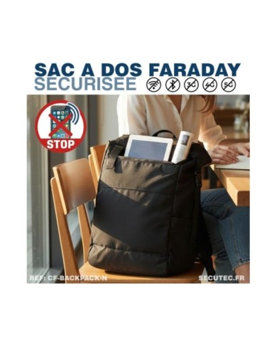 Sac à Dos Faraday Anti-Ondes RFID | Protection GPS & Téléphone 36-55L