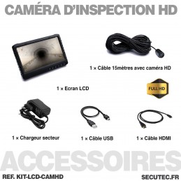 Caméra d'inspection étanche - Constructor - CTIPCAM1 - Ecran LCD